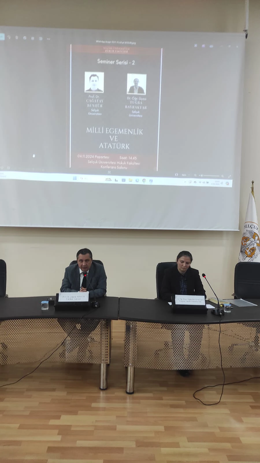 Milli Egemenlik ve Atatürk başlıklı sunumla gerçekleştirildi Seminerler Serisi 2